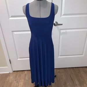 Aritzia Blue Babaton midi dress in stretch jersey